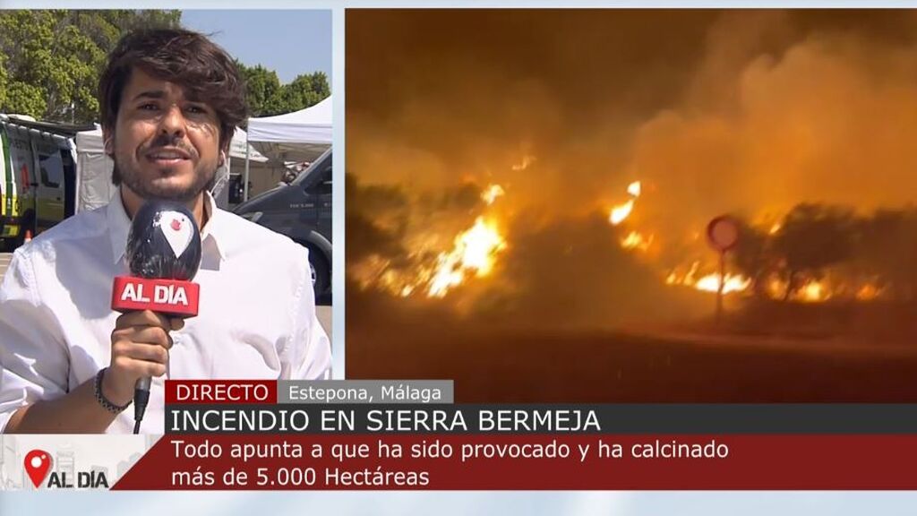 Juanma Moreno, a los autores del incendio de Sierra Bermeja: "Los cazaremos y se pondrán delante de la Justicia"