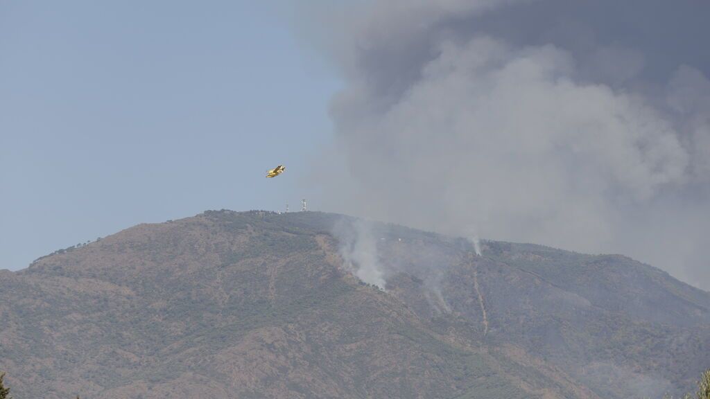 Incendio en la sierra de Málaga