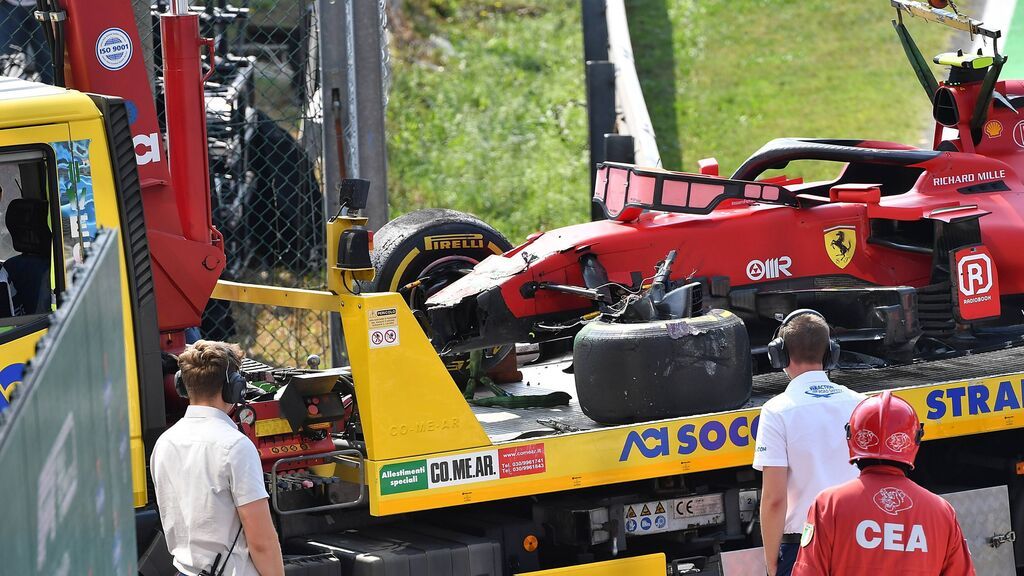 El accidente de Carlos Sainz en Monza