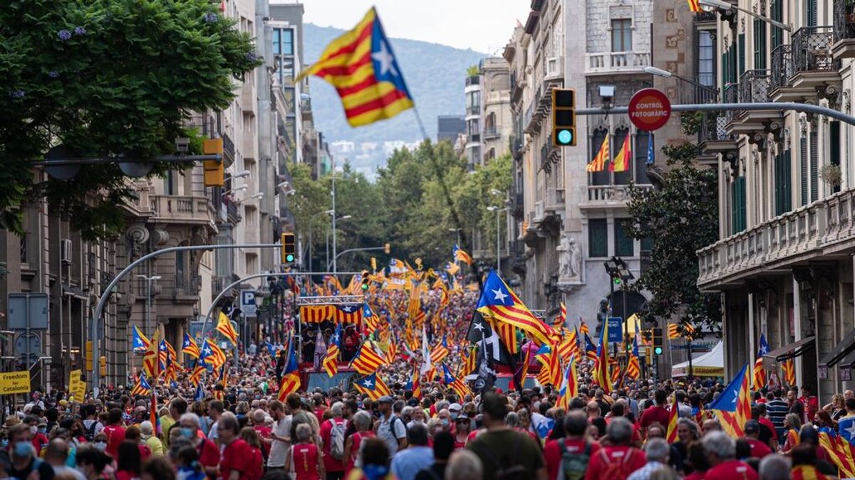 Un manifestante independentista denuncia una agresión por parte de cinco ultras en la Diada Un manifestante independentista denuncia una agresión por parte de cinco ultras en la Diada