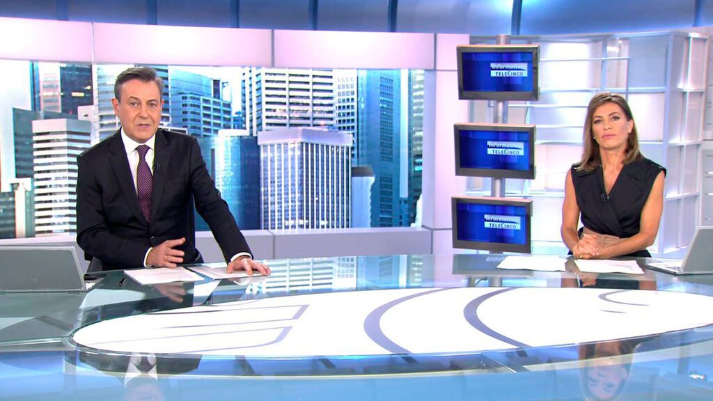 Con José Ribagorda y Ángeles Blanco Informativos Telecinco 2021 Mediodía 12/09/2021