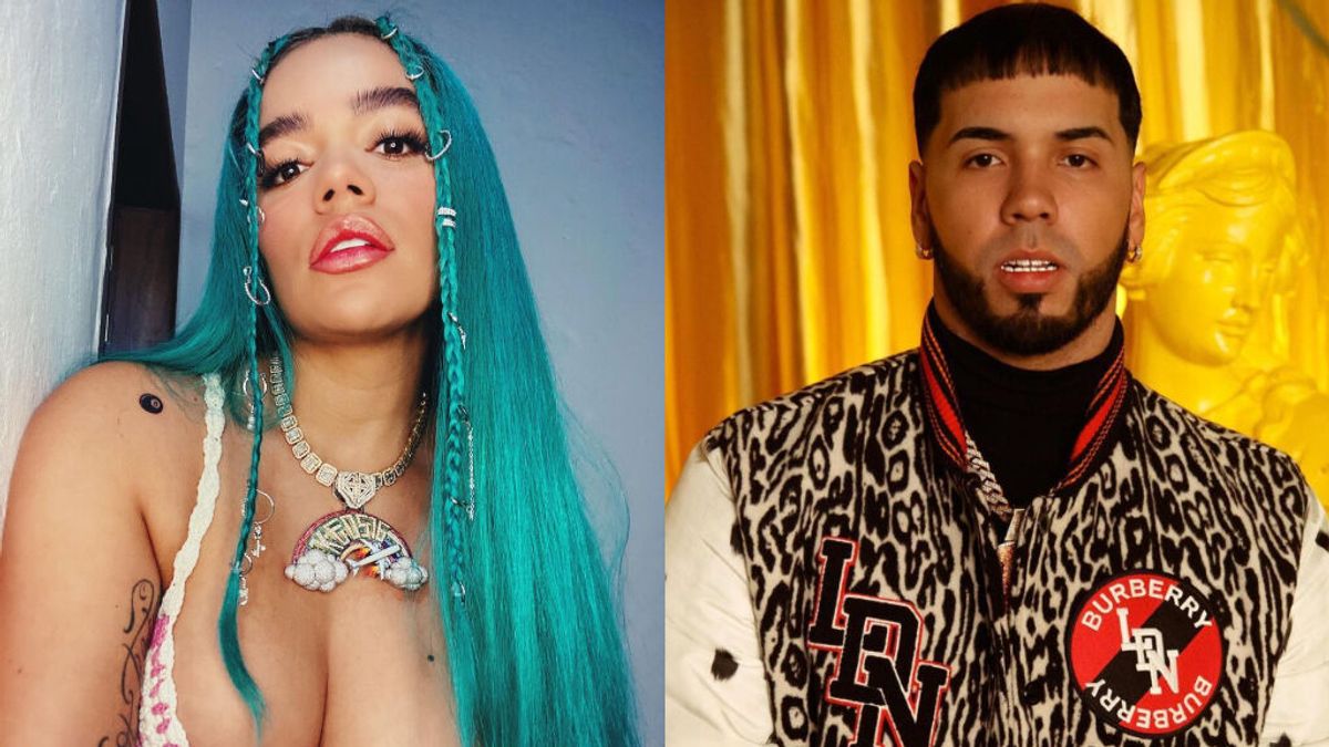 Karol G canta un tema de Anuel AA mientras bebe a bordo de un avión con destino a Los Ángeles