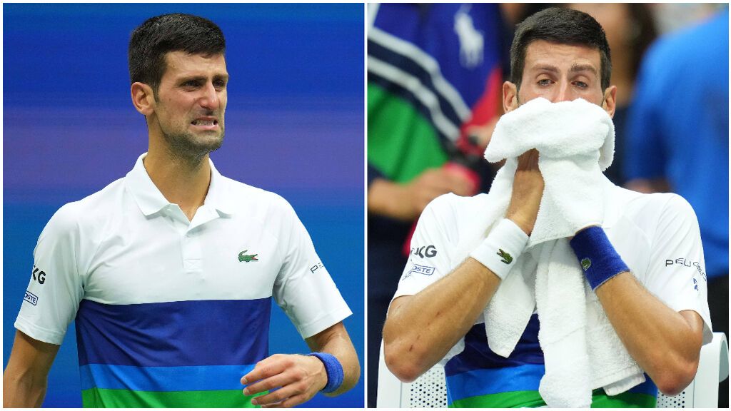 Djokovic llora en la silla ante la ovación de la Arthur Ashe.
