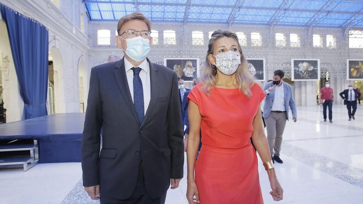 Yolanda Díaz reconoce que la Comunidad Valenciana es la "peor financiada" y aboga por un modelo "justo" Yolanda Díaz reconoce que la Comunidad Valenciana es la "peor financiada" y aboga por un modelo "justo"