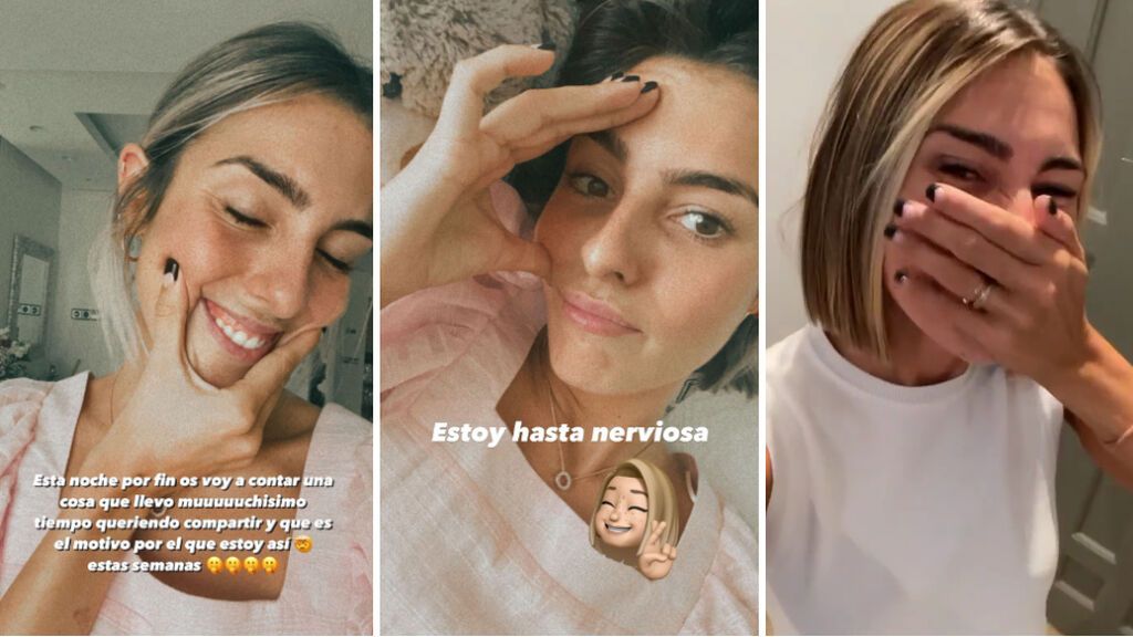 Anna Ferrer Padilla, radiante y nerviosa, antes de dar su gran noticia