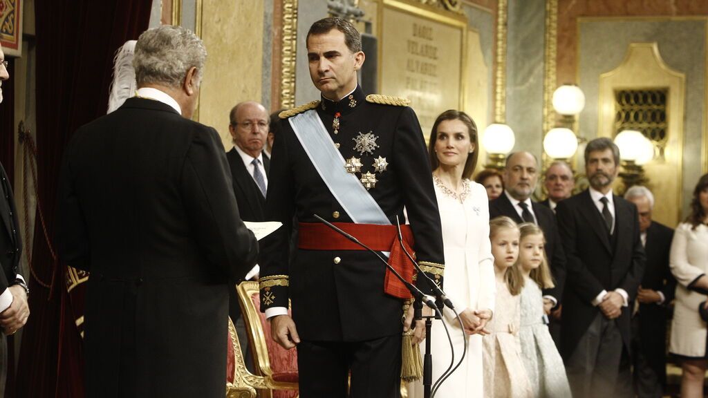 Proclamación del reinado de Felipe VI y doña Letizia el 19 de junio de 2014.