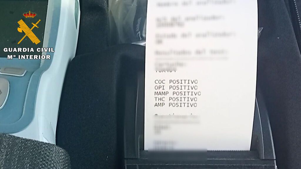 El resultado del test con los cinco positivos.