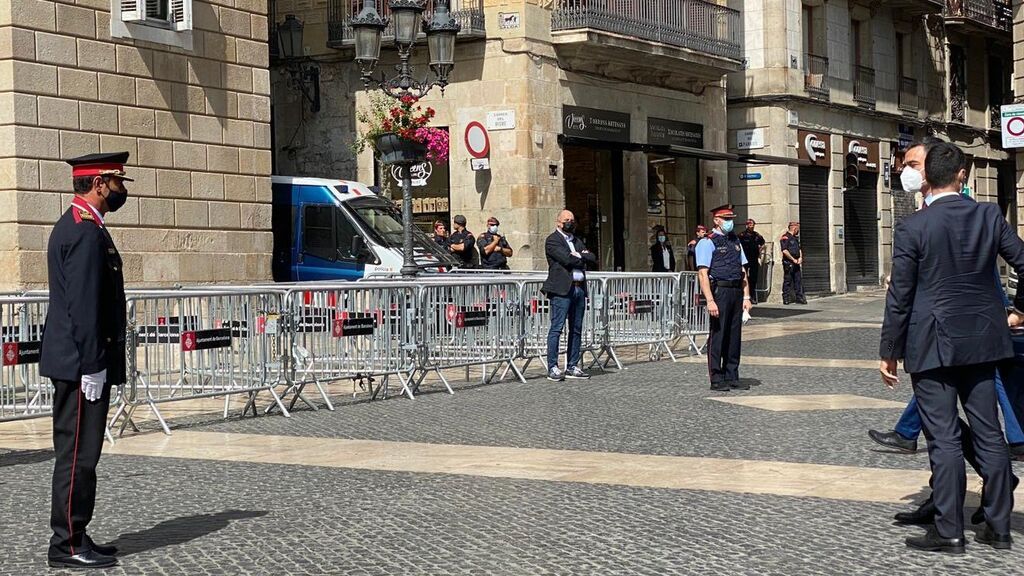 Trapero recibe a Pedro Sánchez
