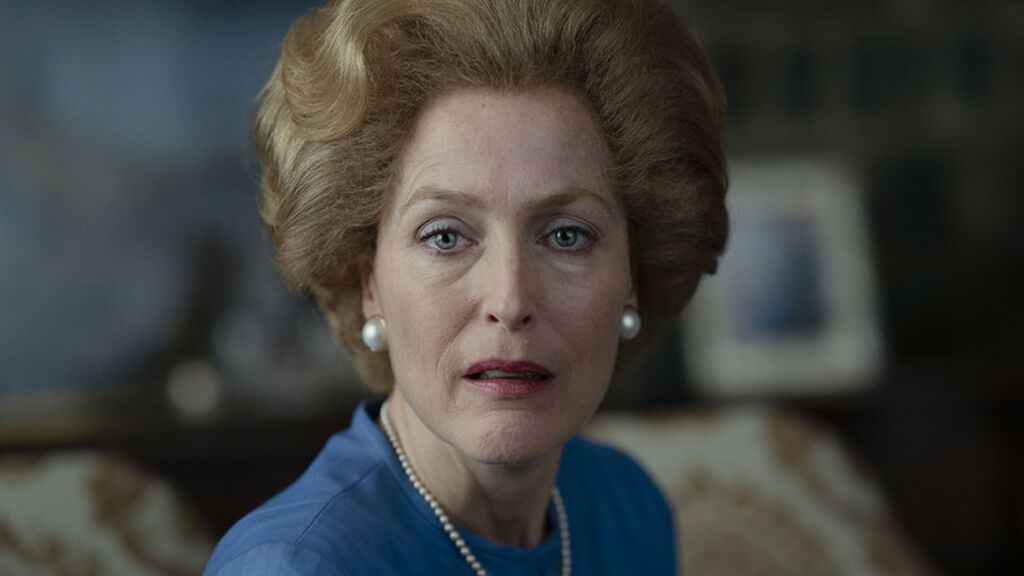 Gillian Anderson como Margaret Thatcher en 'The Crown'