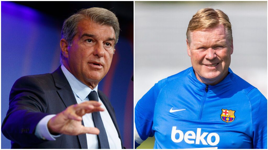 Laporta no confía en Koeman como entrenador del Barcelona.