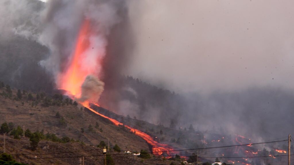 La erupción del volcán en La Palma