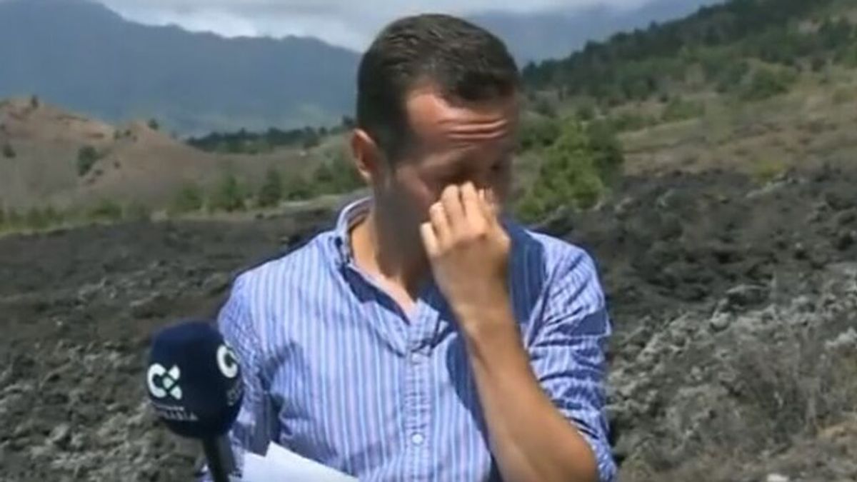 Reportero, justo antes de la erupción del volcán en La Palma Reportero, justo antes de la erupción del volcán en La Palma