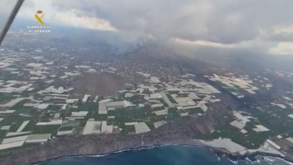 Imagen aérea de la isla de La Palma Imagen aérea de la isla de La Palma