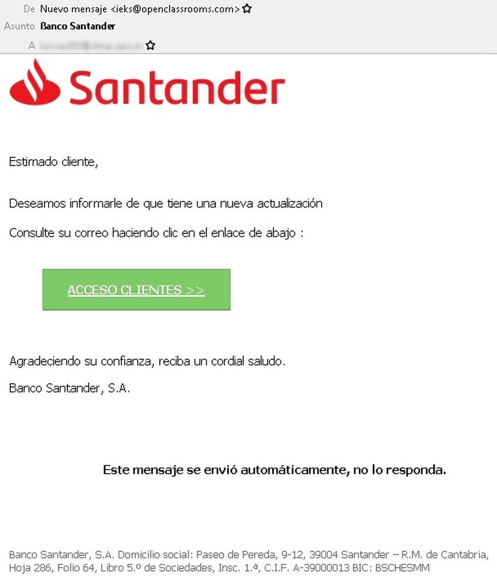 Cómo detectar mensajes falsos que pretenden robar tus datos y contraseñas bancarias