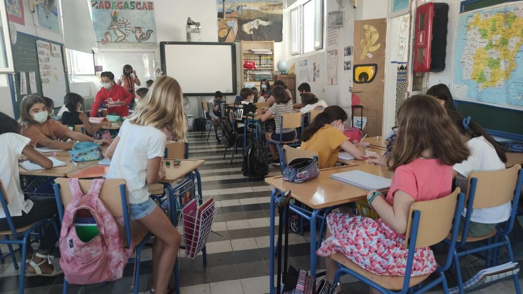 Alumnos de sexto de primaria del CEIP José María Del Campo