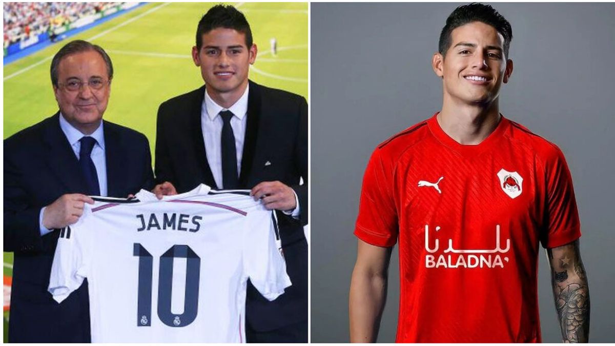 La caída en picado de James Rodríguez: de costarle al Real Madrid 75 millones, a irse a Catar con 30 años