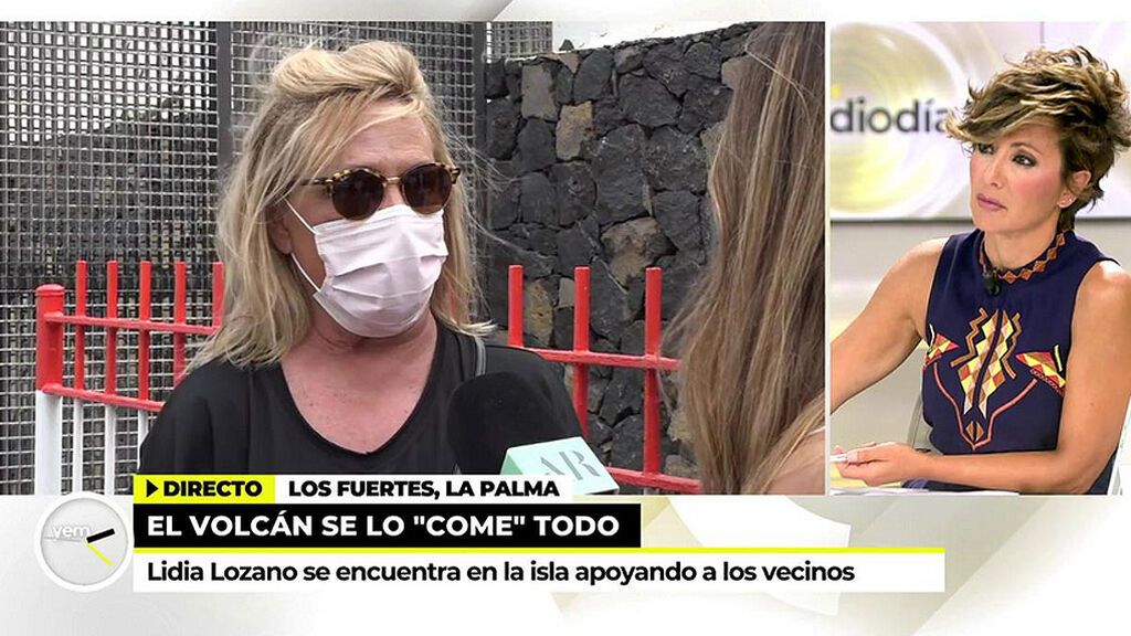 Lydia Lozano, rota ante la realidad de sus familiares de La Palma: “Mi madre es de El Paso”