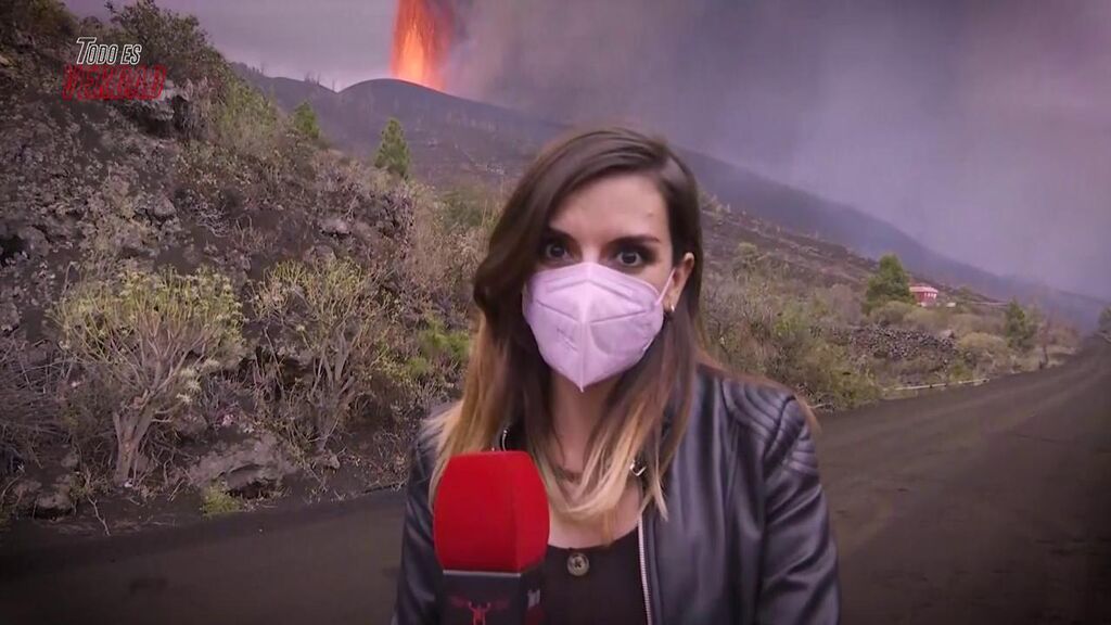 Ana Francisco nos enseña imágenes del volcán