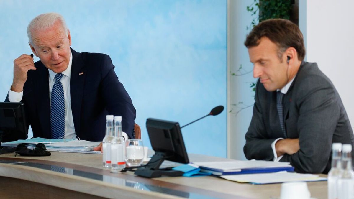 Biden y Macron acuerdan por teléfono reunirse a finales de octubre por la crisis tras el acuerdo AUKUS