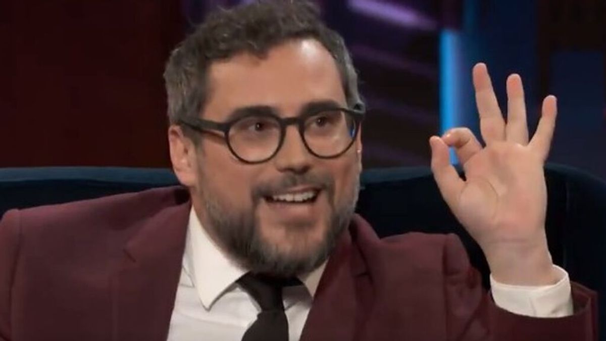 Pere Aznar, durante su entrevista en 'Late Motiv' Pere Aznar, durante su entrevista en 'Late Motiv'