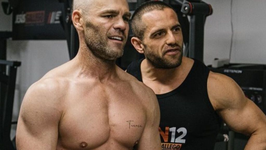 Fonsi Nieto, junto a su preparador físico Jesús Gallego