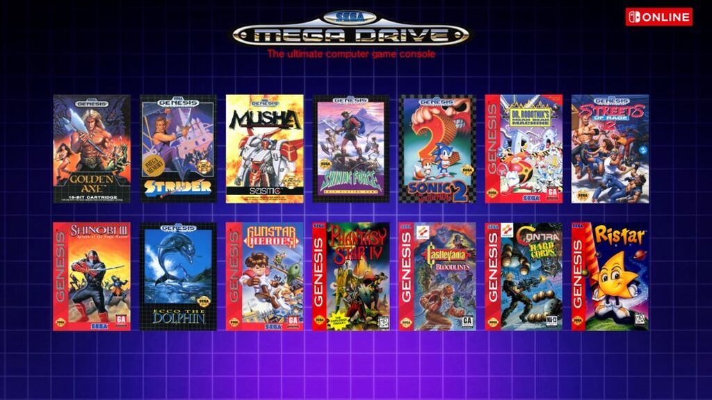 Juegos Sega Mega Drive en Nintendo Switch Online