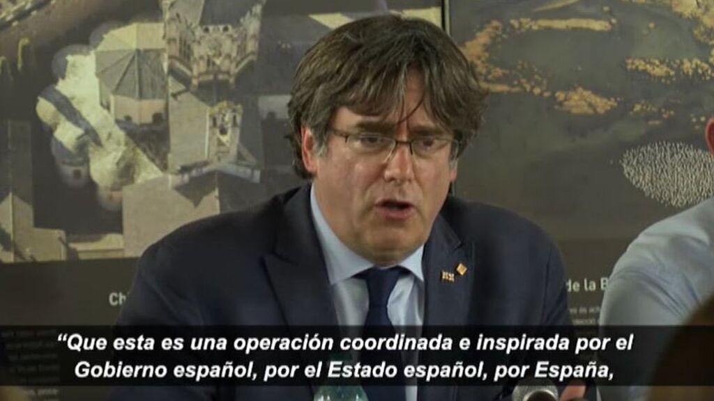Puigdemont asegura que su detención ha sido una operación "coordinada e inspirada" por el Gobierno español
