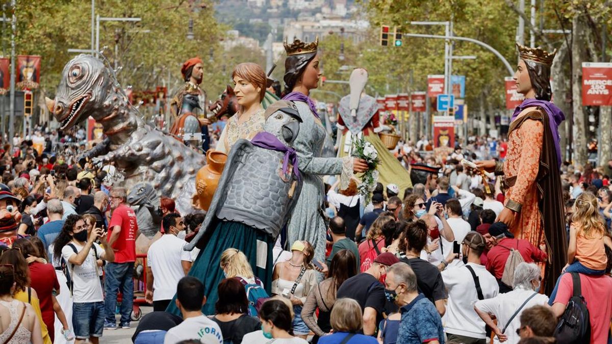 200.000 personas acuden a las fiestas de la Mercè en Barcelona a falta del domingo