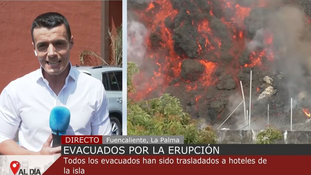 Todos los evacuados por la erupción del volcán de La Palma se encuentran ya en hoteles de la isla