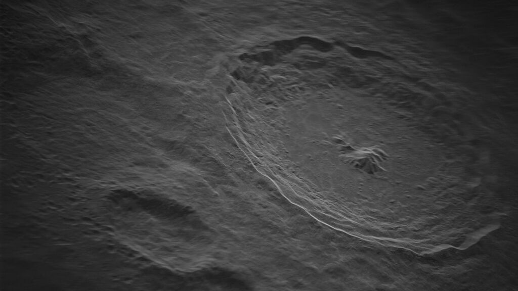 El cráter lunar Tycho revelado en un intrincado detalle