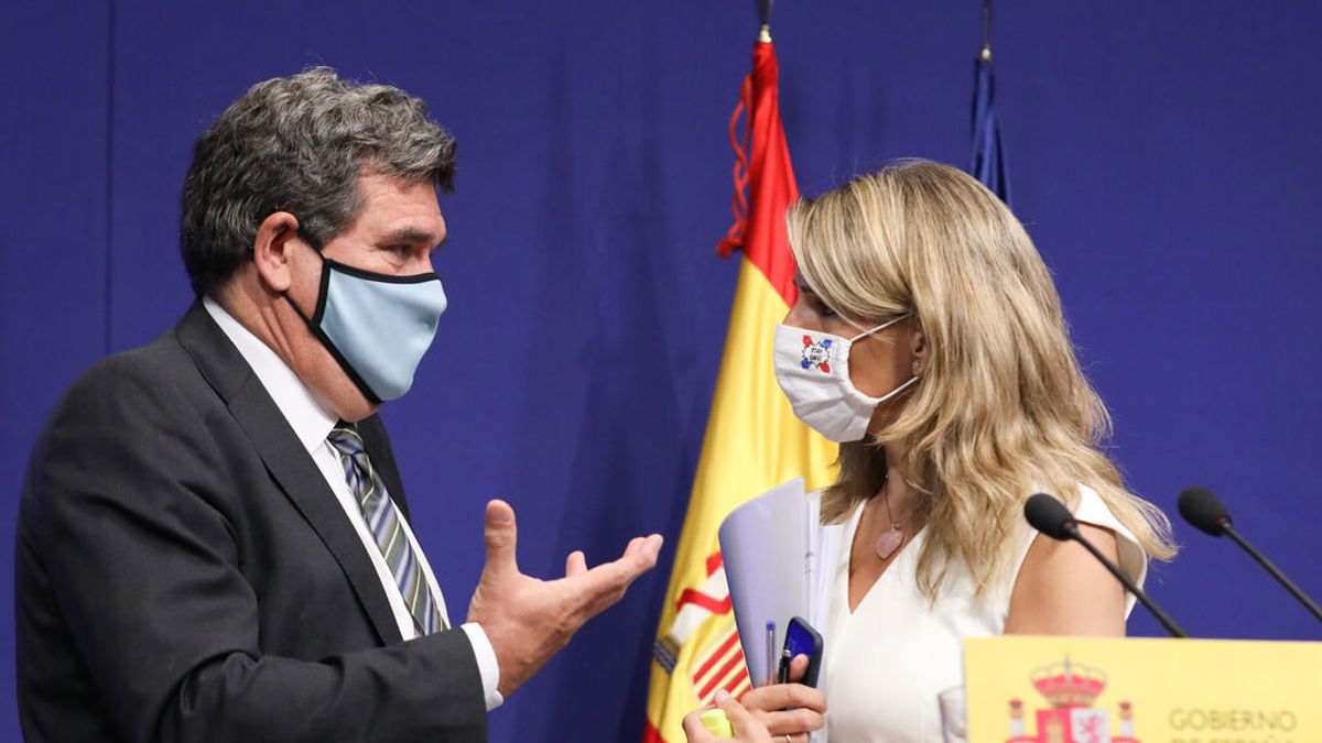 Yolanda Díaz y José Luis Escrivá Yolanda Díaz y José Luis Escrivá