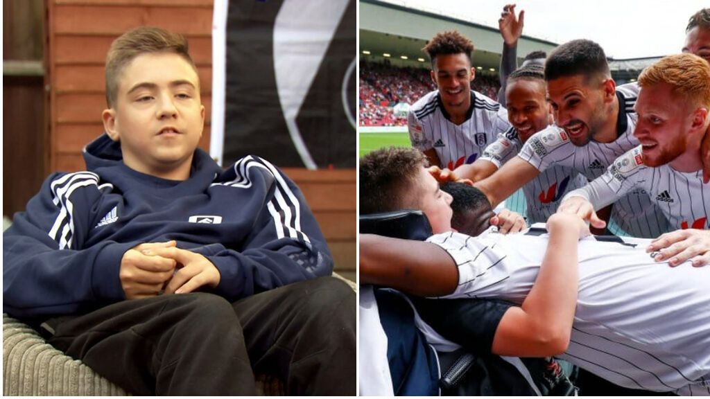El aplaudido gesto de los jugadores del Fulham con un niño con parálisis cerebral que sufre bullying