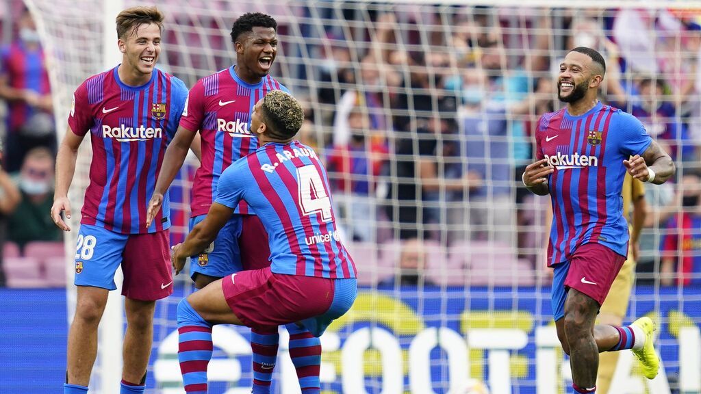 Ansu Fati cerró el marcador con el tercer gol del Barcelona.