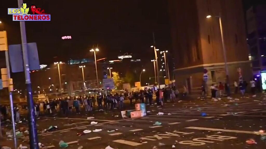 Imágenes del macrobotellón en Barcelona