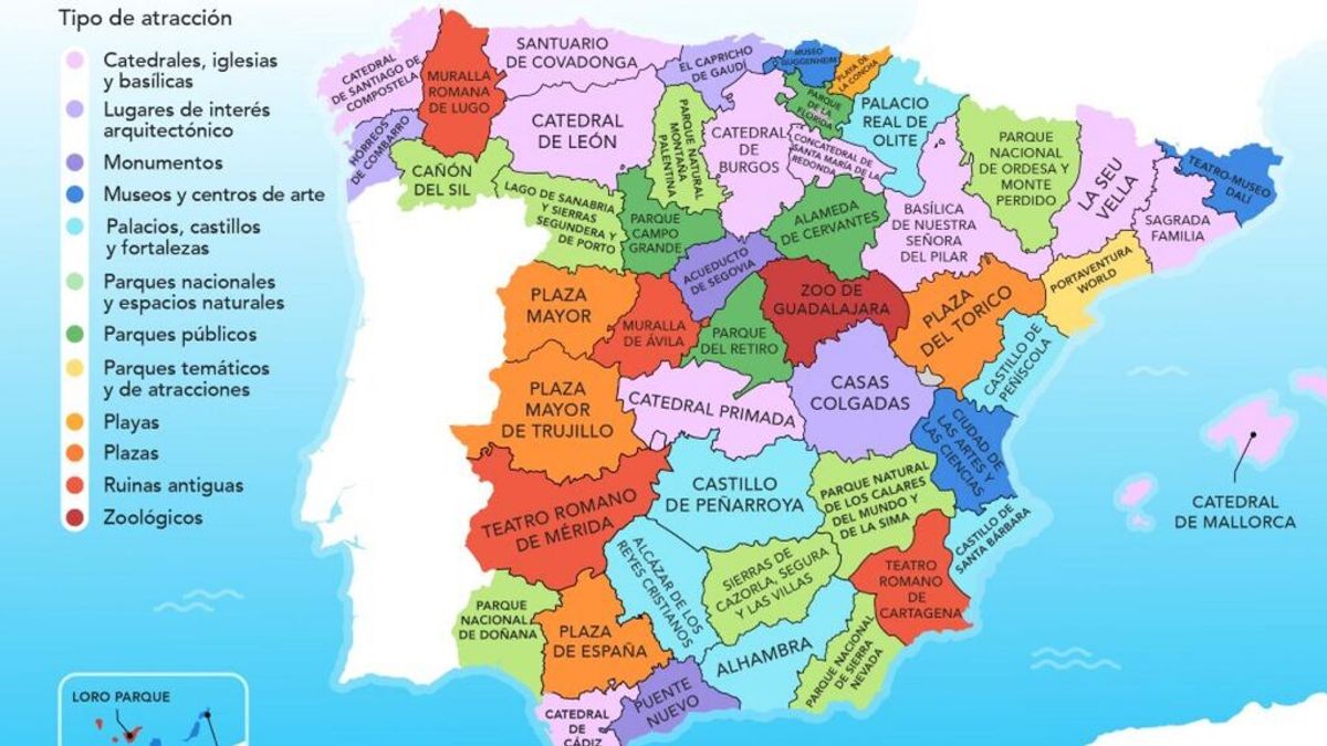 He aquí los monumentos más populares de cada provincia de España.