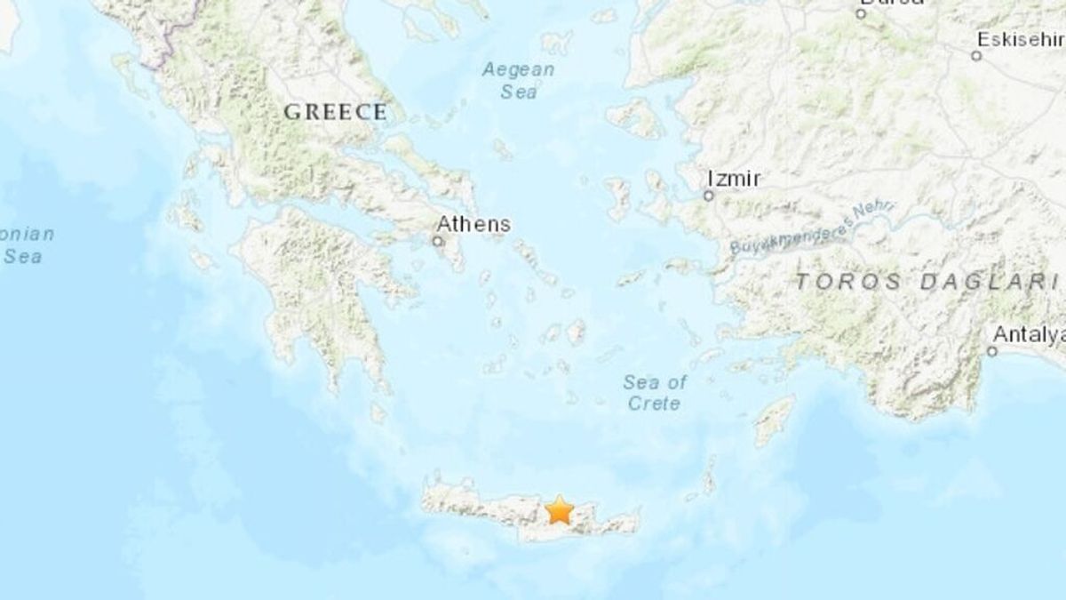 Un terremoto de 5,8 grados sacude la isla griega de Creta Un terremoto de 5,8 grados sacude la isla griega de Creta