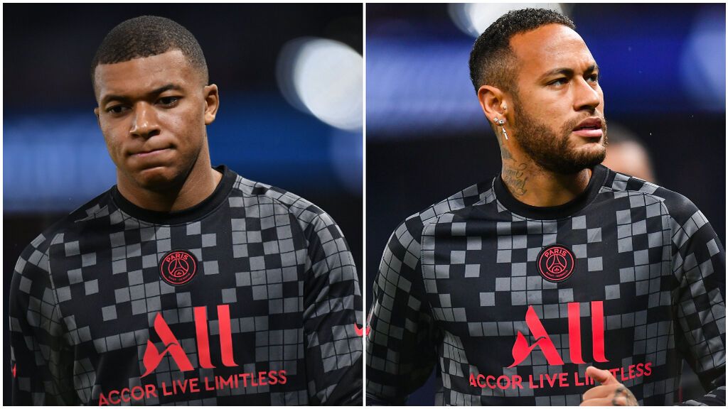 Mbappé y Neymar, distantes en el PSG.