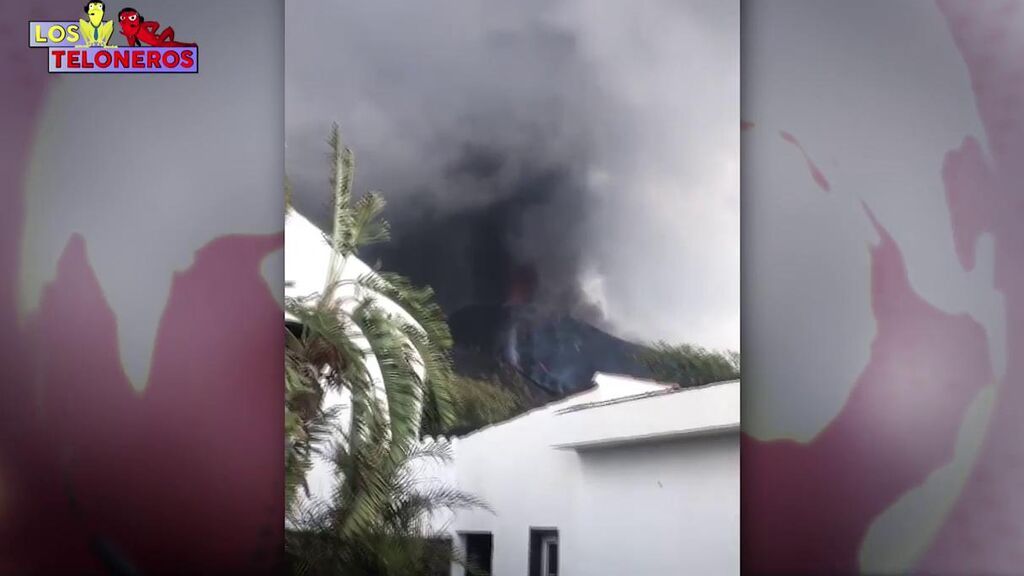 Un vecino de La Palma graba en primera persona cómo se avecina el final de la vivienda