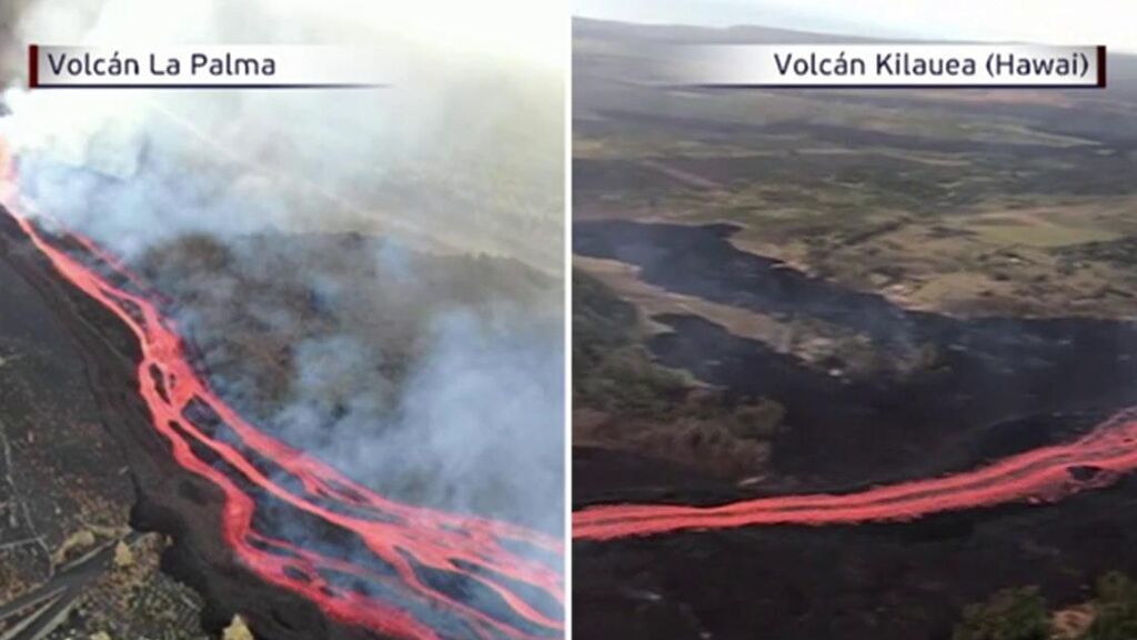 La comparativa entre la erupción del volcán de La Palma y la del Kilauea en Hawai