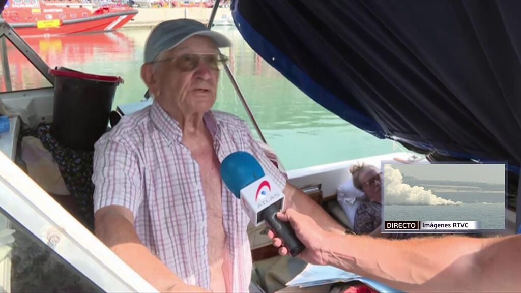 Luis, a sus 90 aos, vivirá con su mujer en su lanchita tras abandonar su casa en La Palma