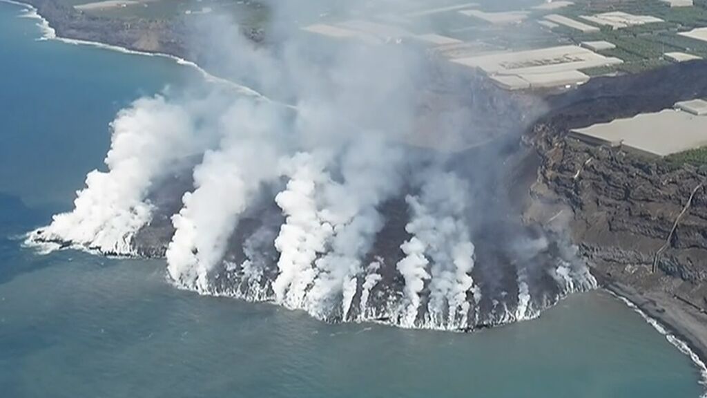 El delta de lava en La Palma, un acontecimiento con precedentes: el nuevo terreno será del Estado