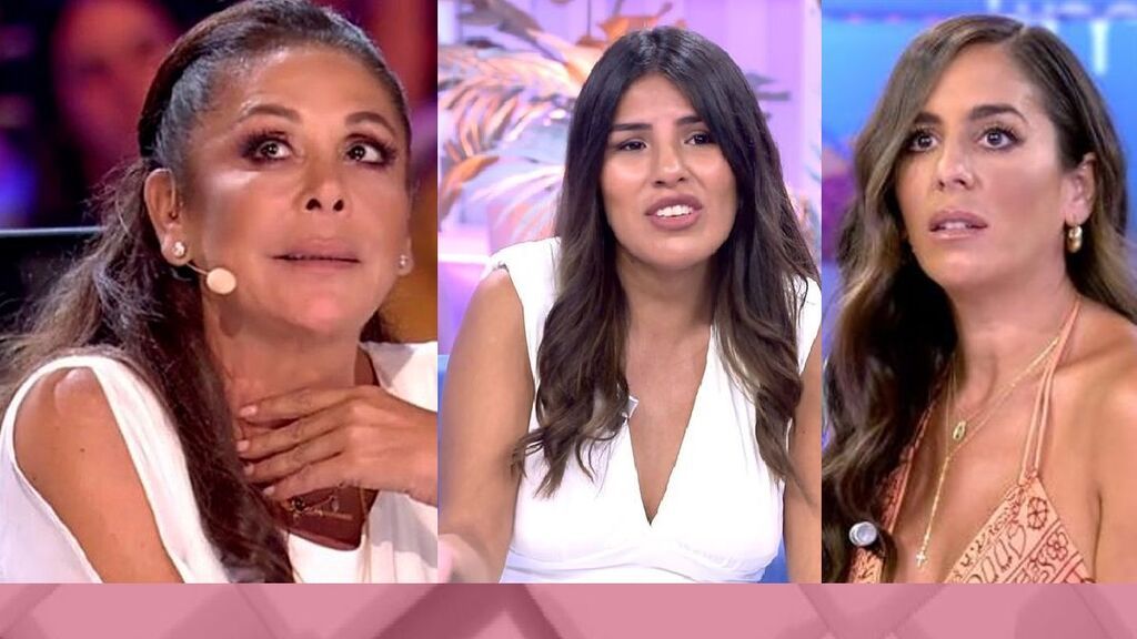 Isabel Pantoja, arropada por su hija Isa, Anabel y Raquel Bollo en Cantora