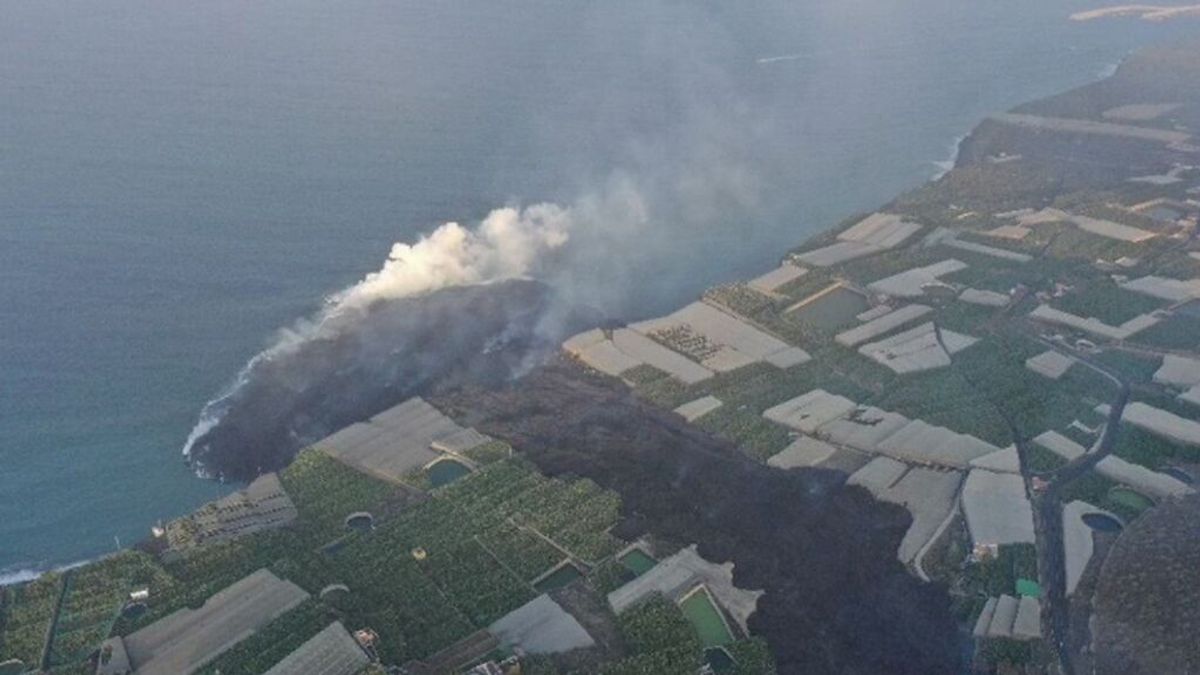 La nueva delta del volcán llega a las 16 hectáreas