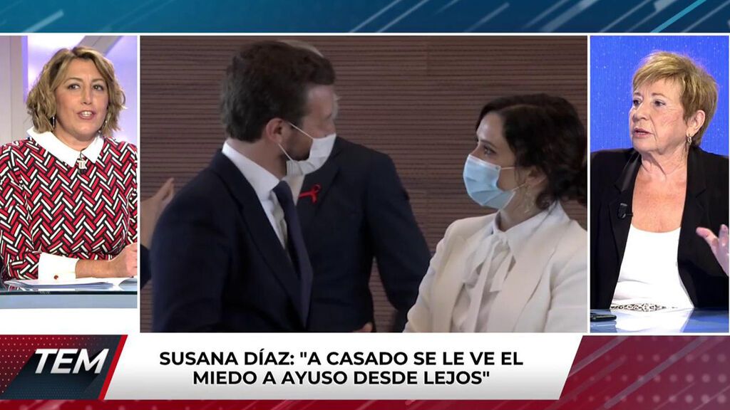 Susana Díaz y Celia Villalobos, enfrentadas por Ayuso Todo es mentira 2021 Programa 685