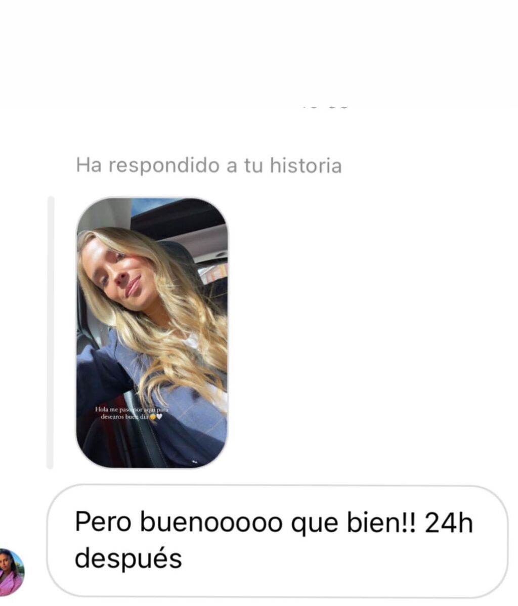 La prueba de que a María Pombo sí que le habían preguntado por su ausencia