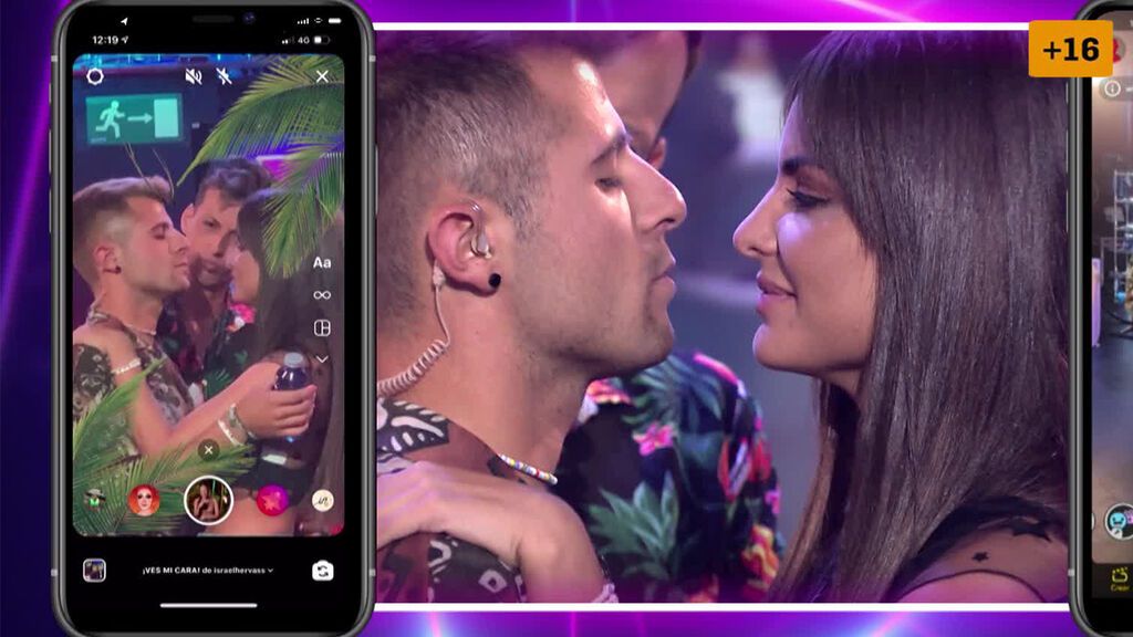 Iban y Alexia se funden en un tórrido beso imitando a Fani y Julián