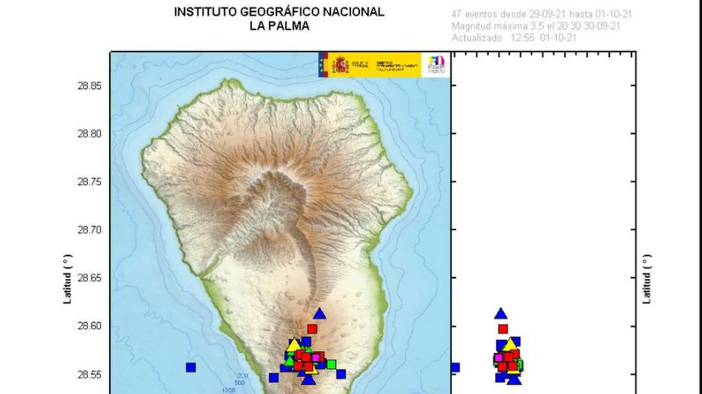 El IGN detecta nuevos seísmos al sur de La Palma