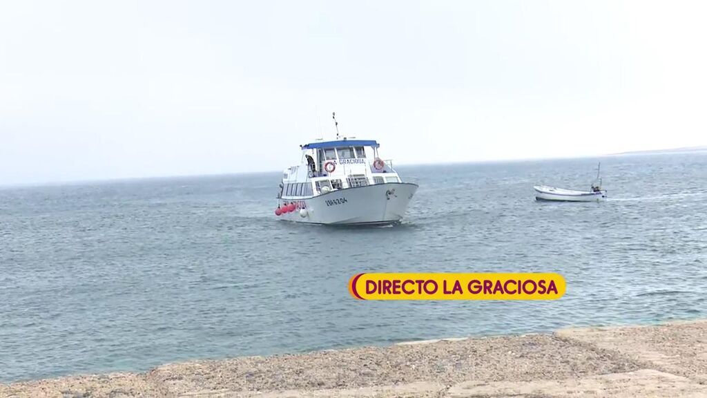 La llegada de los invitados en barco