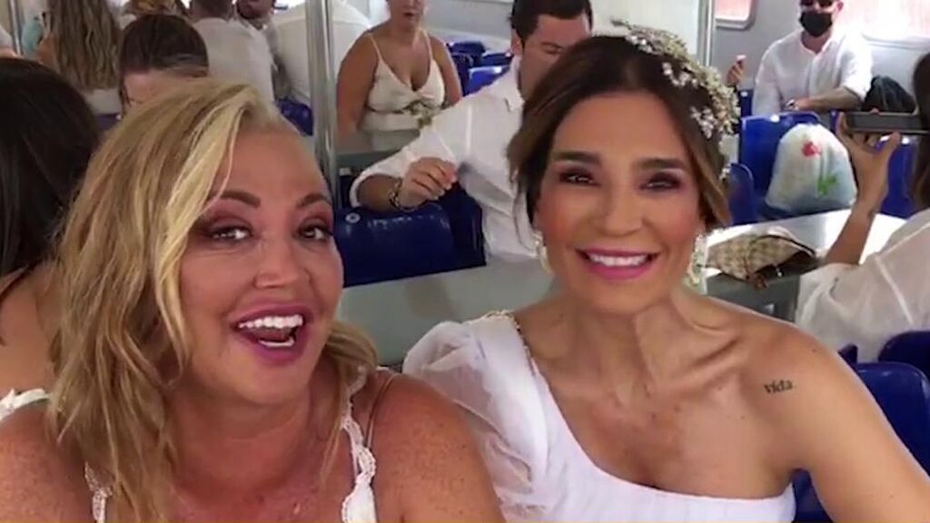 El look de los invitados de la boda de Anabel Pantoja: ¡Todos de blanco!
