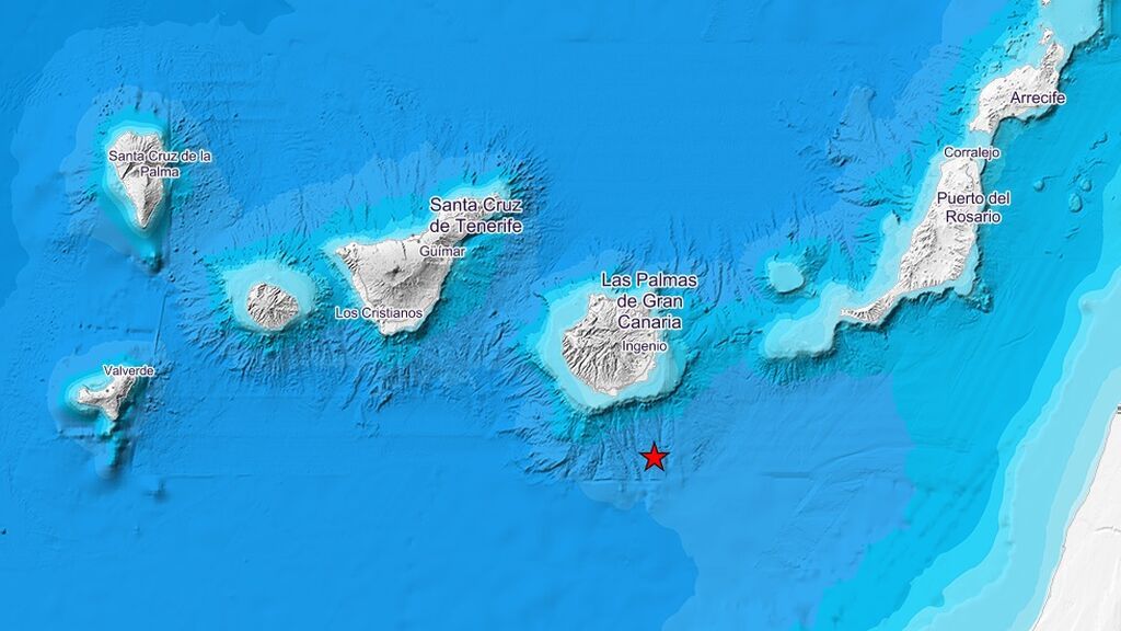 Registran varios temblores en las Islas Canarias